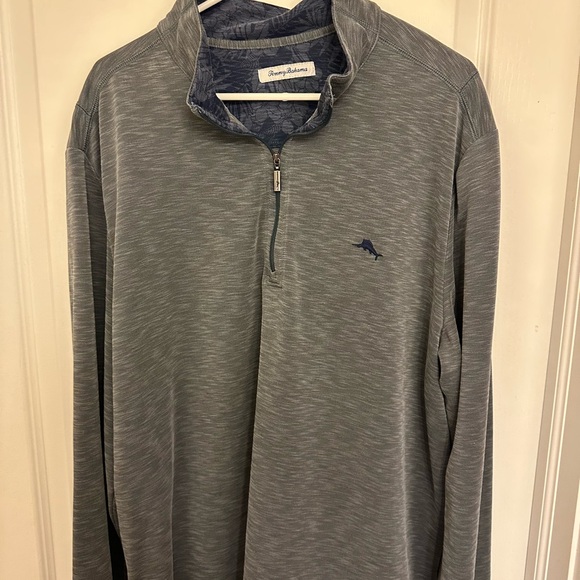 Tommy Bahama Other - Tommy Bahama Gray Zip Up Sweater